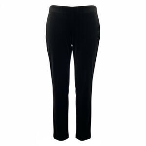 Lauren Ralph Lauren Black Velvet Straight Leg Pants Womens Size 16W Stretch